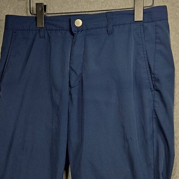 Bonobos Golf Pants Mens 32x34 Blue Highland Tailored Performance Stretch Preppy - Picture 2 of 8